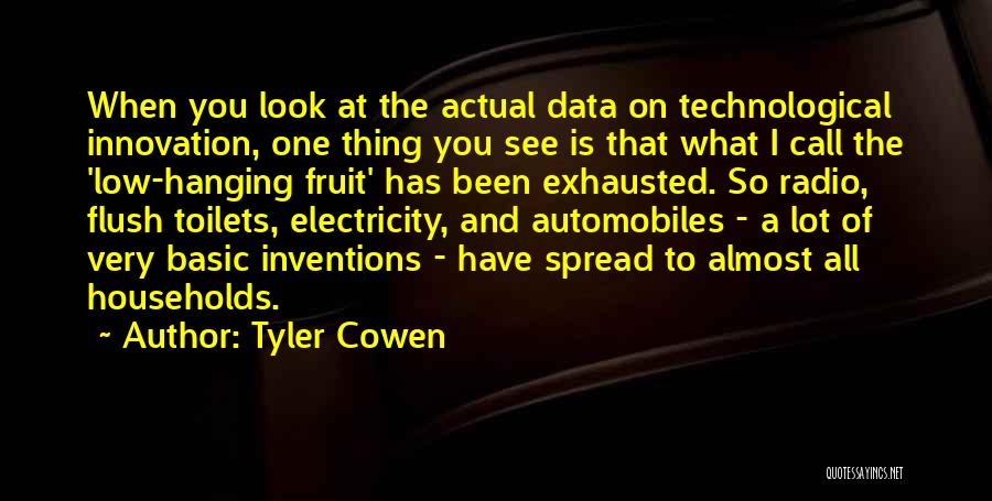 Technological Innovation Quotes By Tyler Cowen