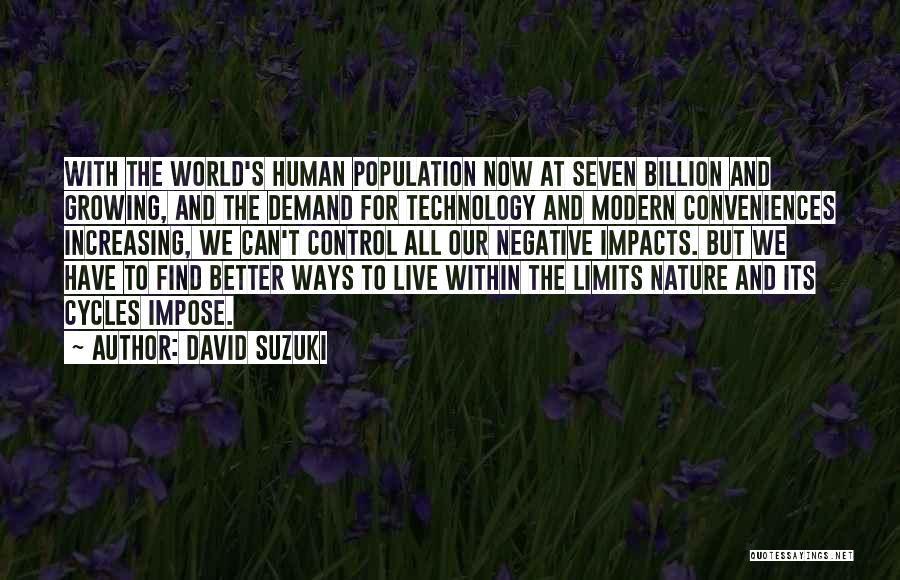Technology And Control Quotes By David Suzuki