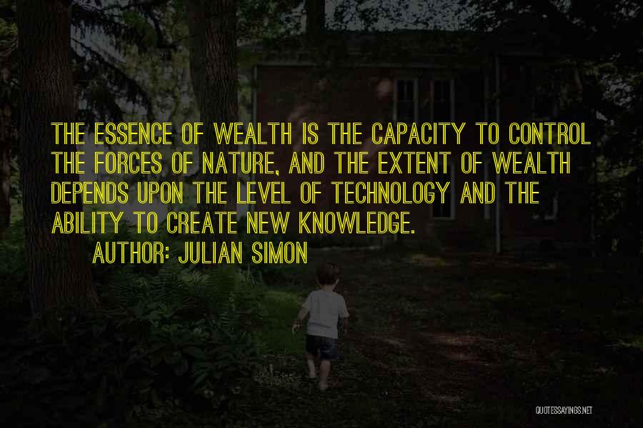 Technology And Control Quotes By Julian Simon