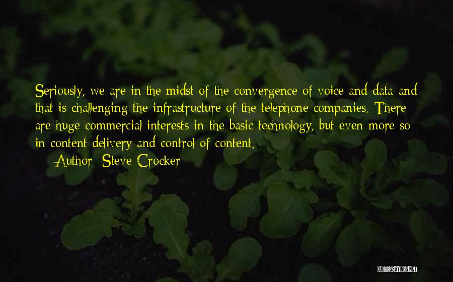 Technology And Control Quotes By Steve Crocker