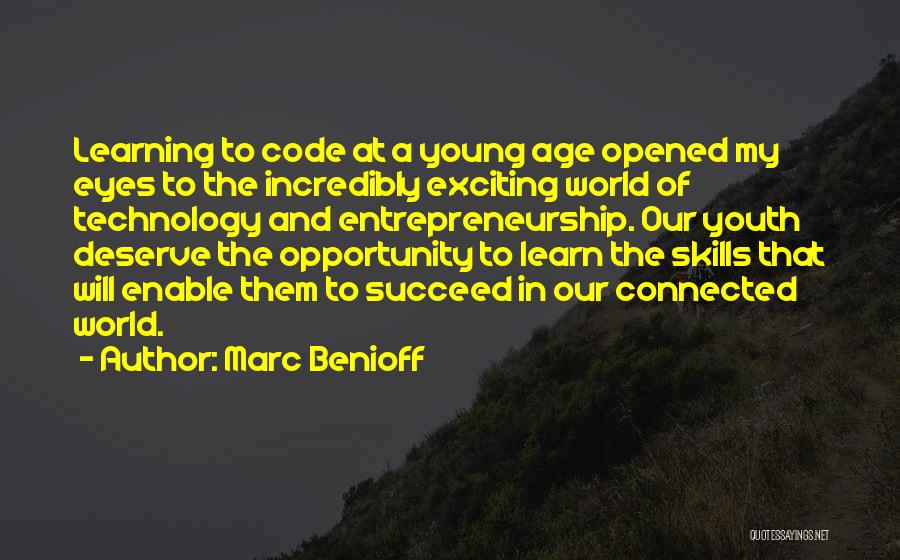 Technology And Learning Quotes By Marc Benioff