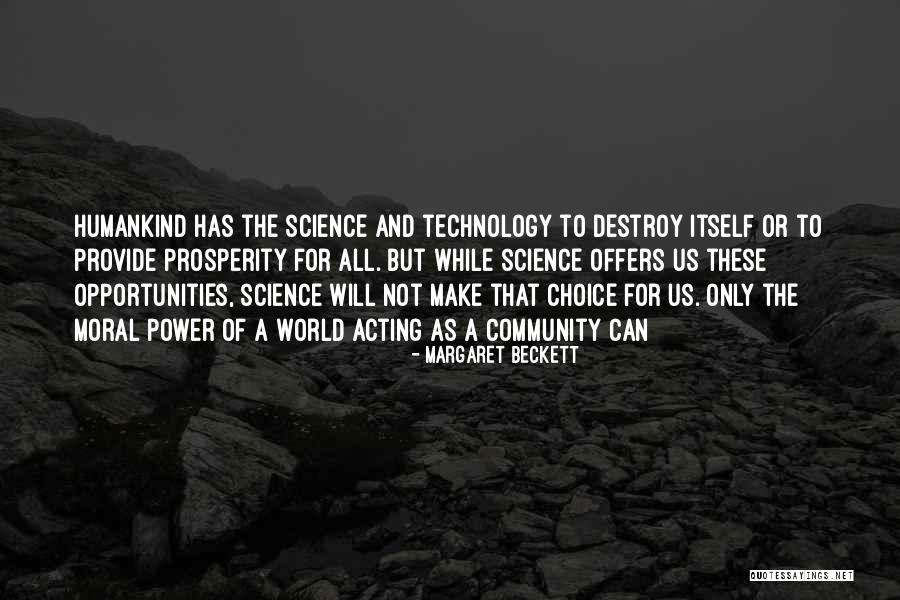 Technology And The Future Quotes By Margaret Beckett