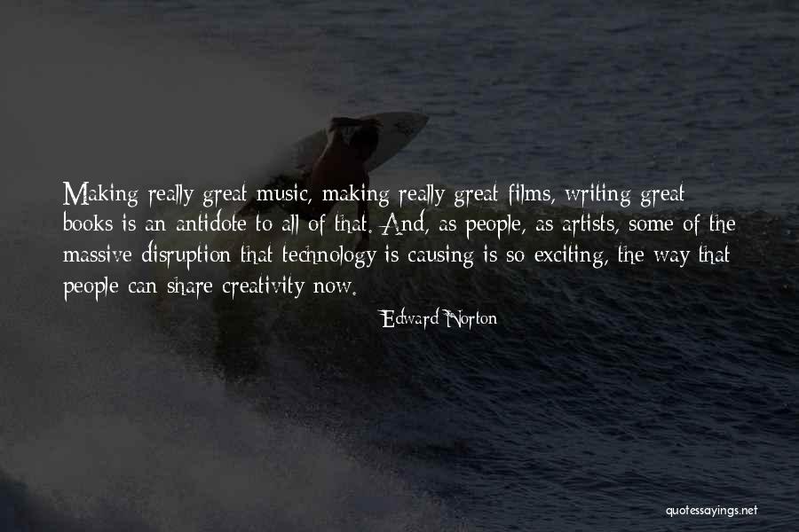 Technology From Books Quotes By Edward Norton