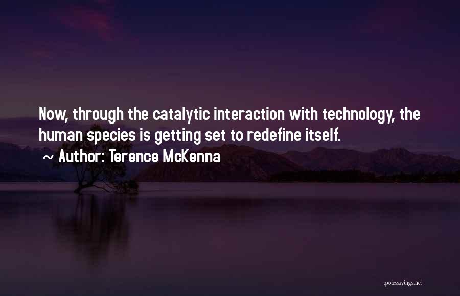 Technology Human Interaction Quotes By Terence McKenna