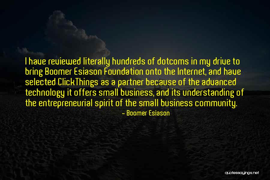 Technology In Business Quotes By Boomer Esiason Technology In Business Quotes By Boomer Esiason