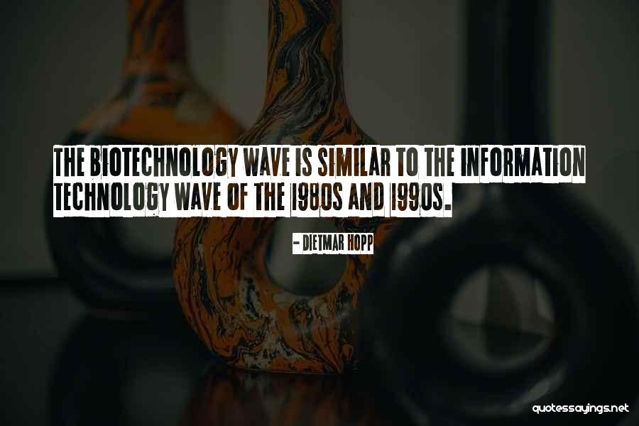 Technology Information Quotes By Dietmar Hopp