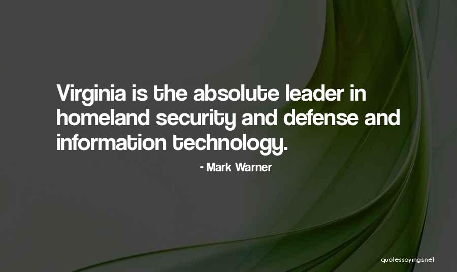 Technology Information Quotes By Mark Warner