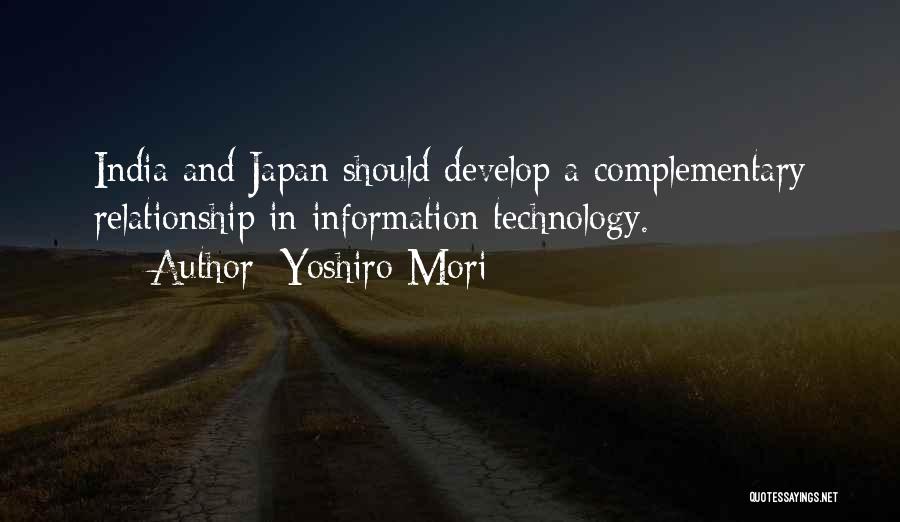 Technology Information Quotes By Yoshiro Mori