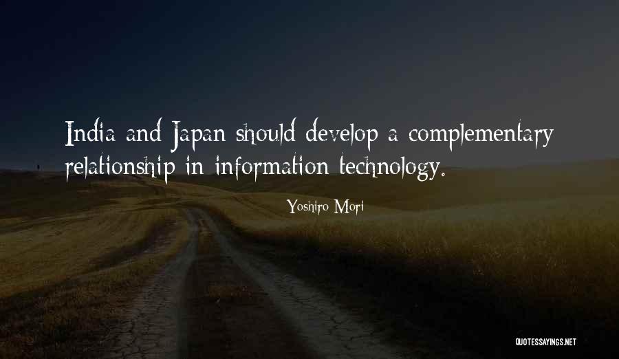 Technology Information Quotes By Yoshiro Mori