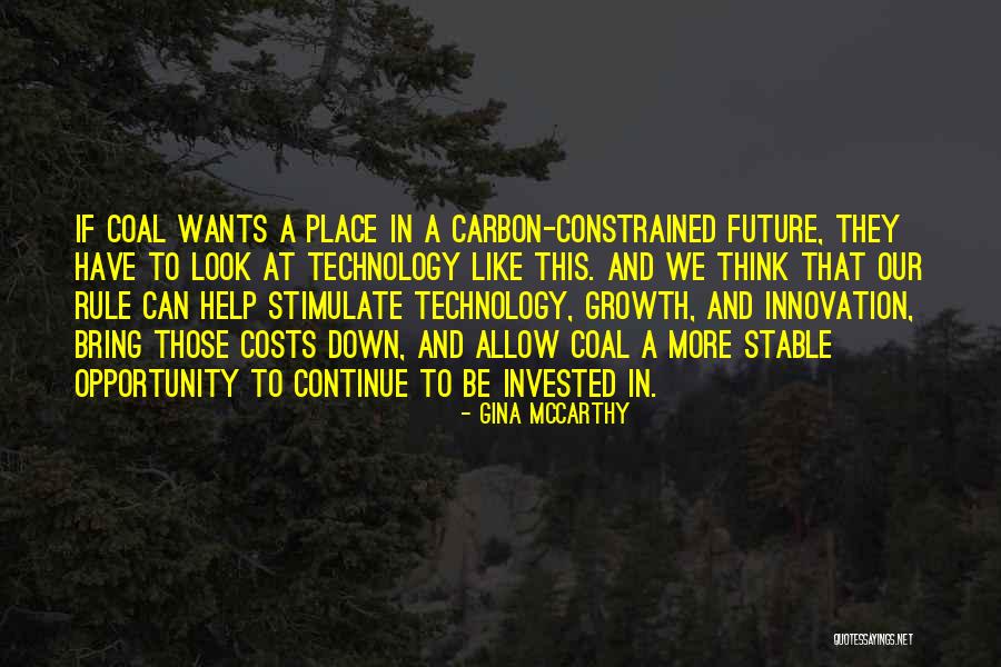 Technology Innovation Quotes By Gina McCarthy