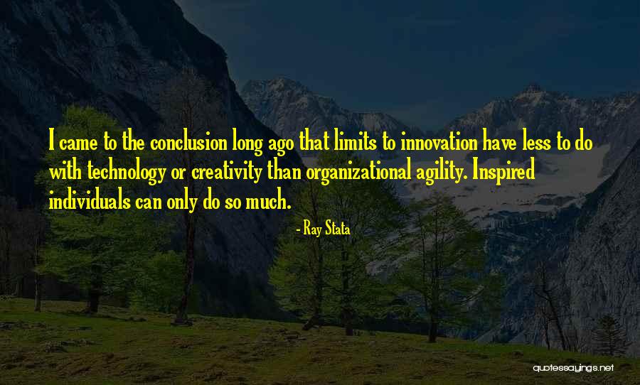 Technology Innovation Quotes By Ray Stata