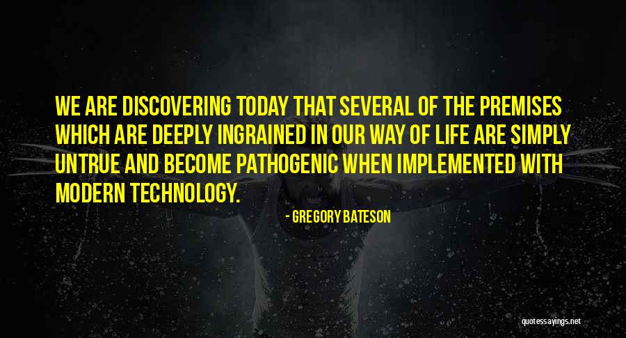 Technology Life Quotes By Gregory Bateson Technology Life Quotes By Gregory Bateson