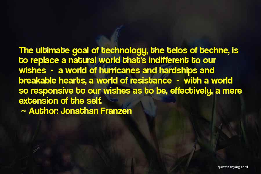 Technology Love Quotes By Jonathan Franzen