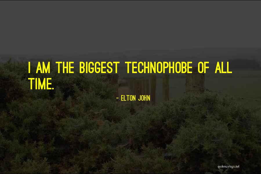 Technophobe Quotes By Elton John