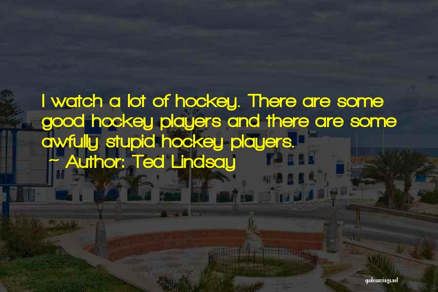 Ted Lindsay Quotes 557966