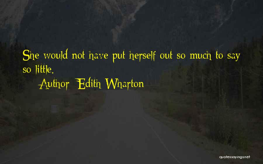 Ted One Liners Quotes By Edith Wharton