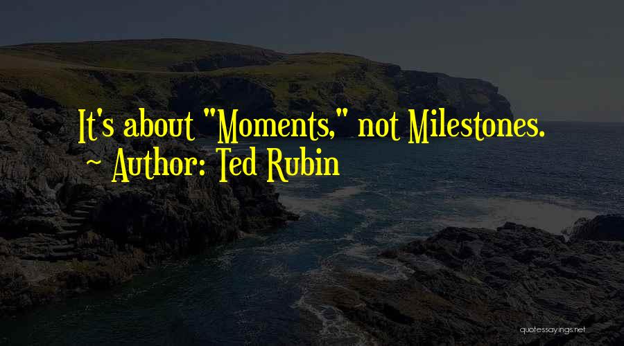 Ted Rubin Quotes 190697