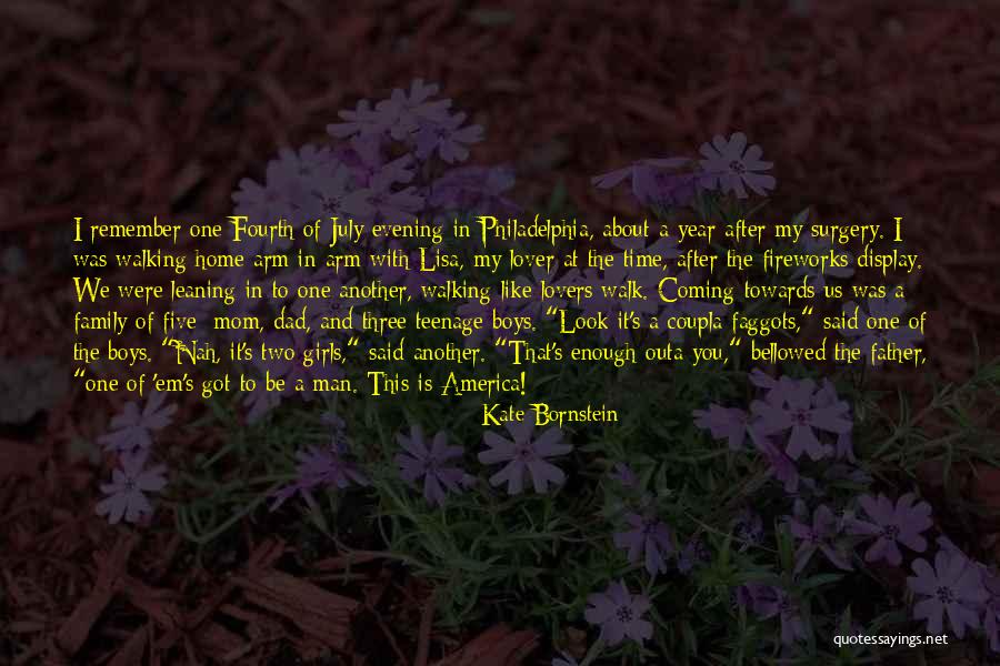 Teenage Boys Quotes By Kate Bornstein Teenage Boys Quotes By Kate Bornstein