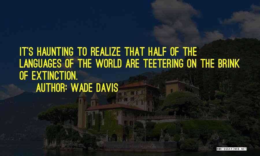 Teetering Quotes By Wade Davis