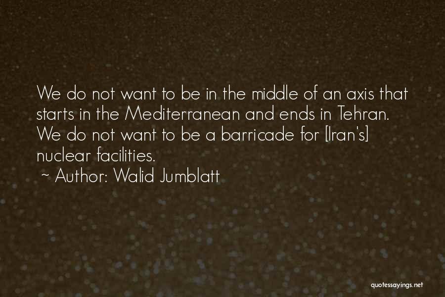 Tehran Quotes By Walid Jumblatt