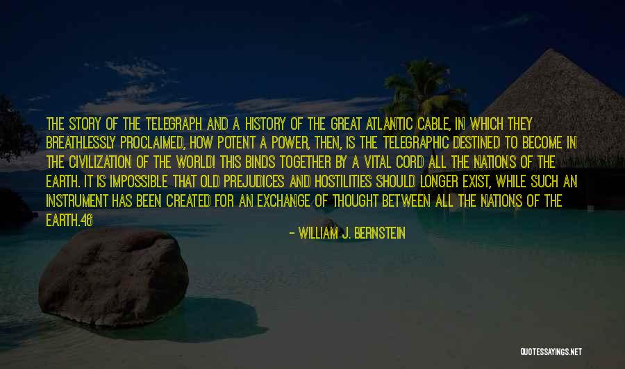 Telegraphic Quotes By William J. Bernstein Telegraphic Quotes By William J. Bernstein