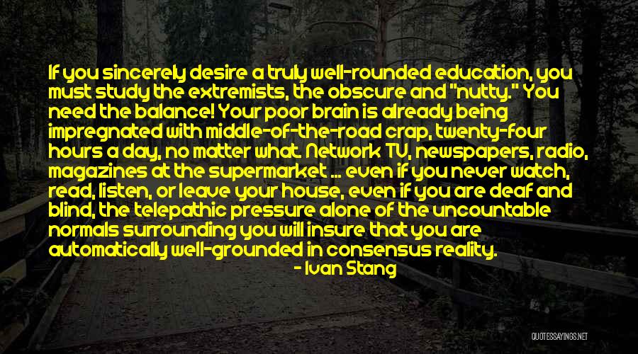 Telepathic Quotes By Ivan Stang