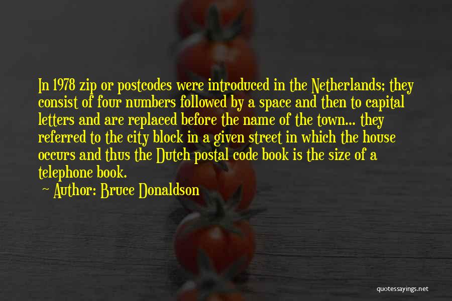 Telephone Numbers Quotes By Bruce Donaldson