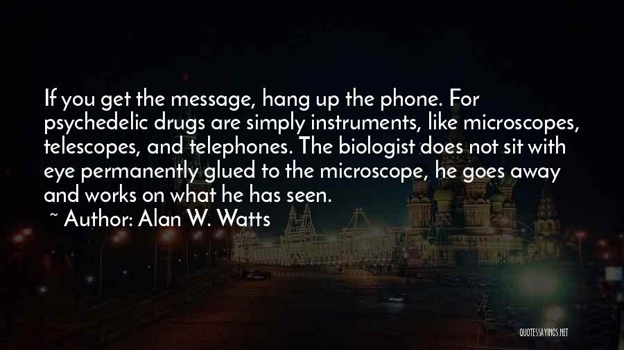 Telephones Quotes By Alan W. Watts