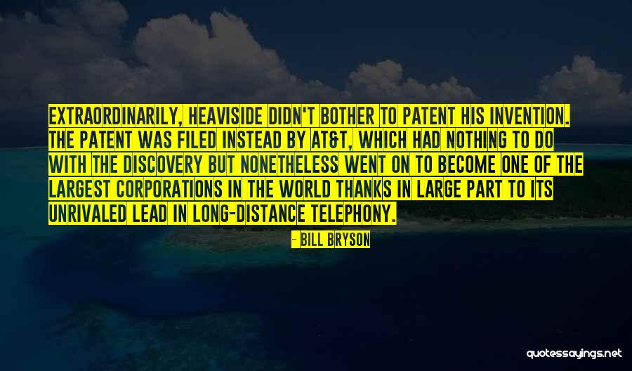 Telephony Quotes By Bill Bryson Telephony Quotes By Bill Bryson