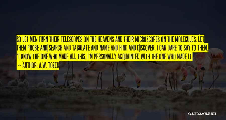 Telescopes Quotes By A.W. Tozer