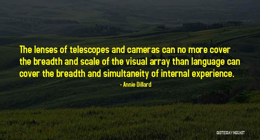 Telescopes Quotes By Annie Dillard Telescopes Quotes By Annie Dillard