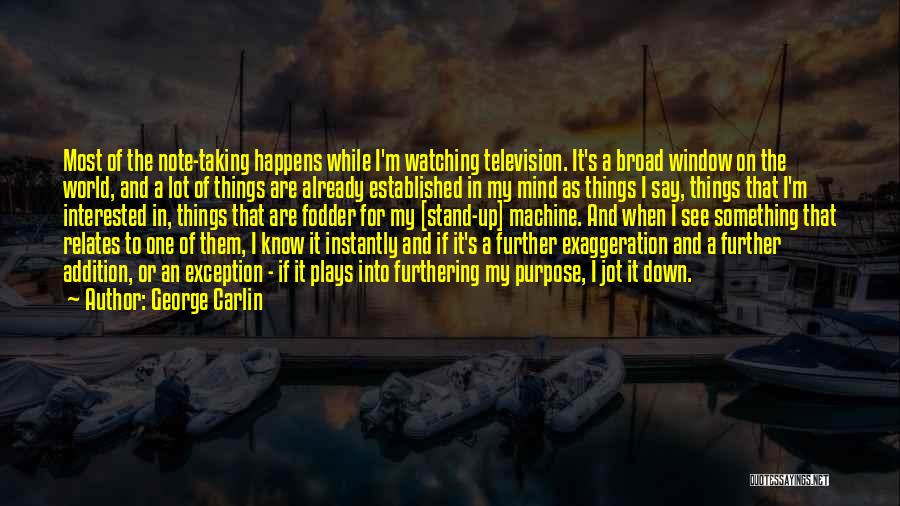 Television And Quotes By George Carlin