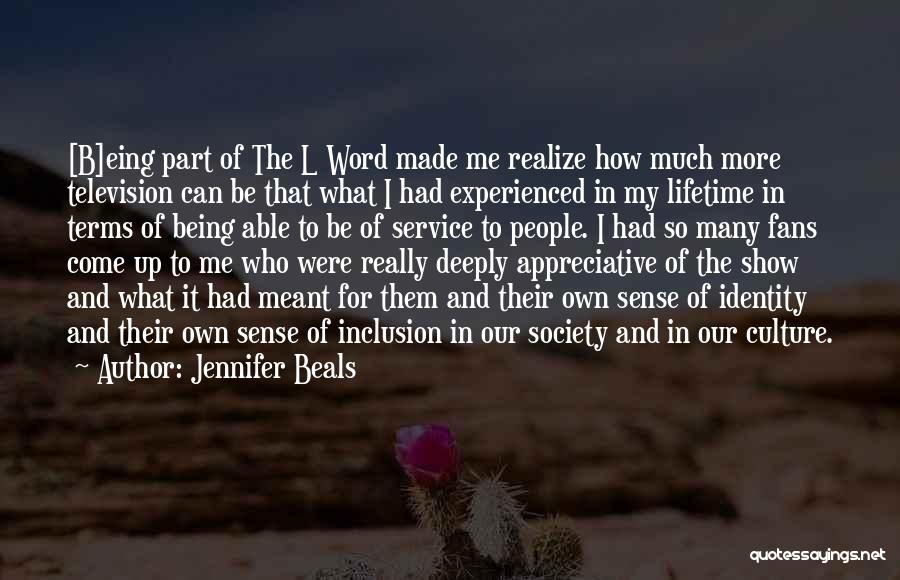 Television And Society Quotes By Jennifer Beals