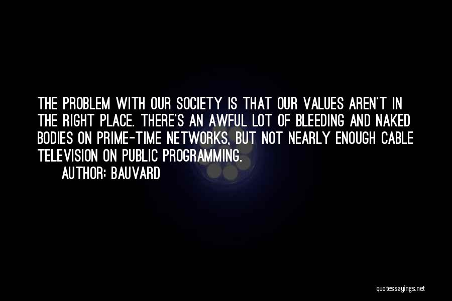 Television And Violence Quotes By Bauvard