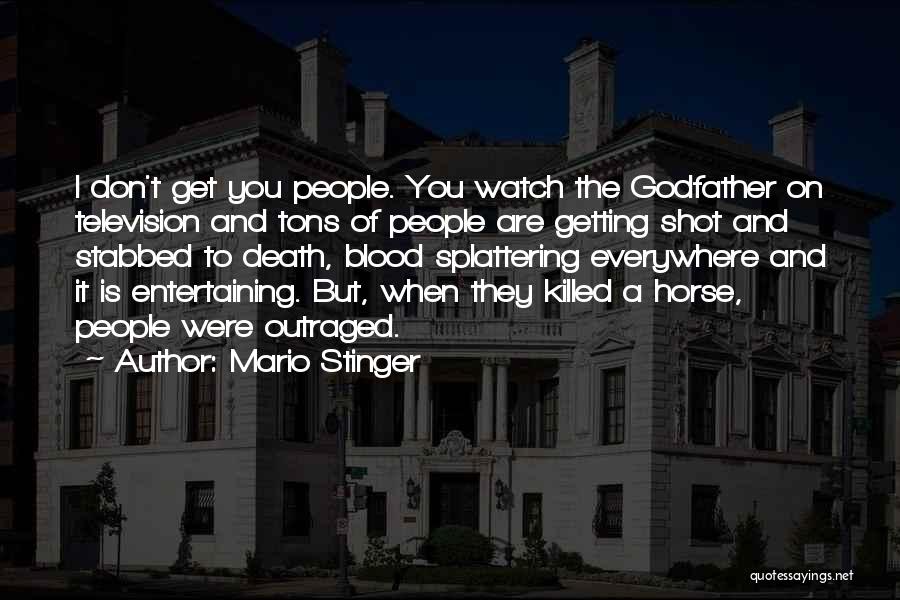 Television And Violence Quotes By Mario Stinger