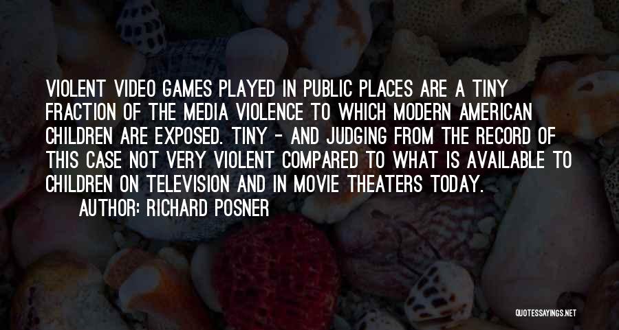 Television And Violence Quotes By Richard Posner