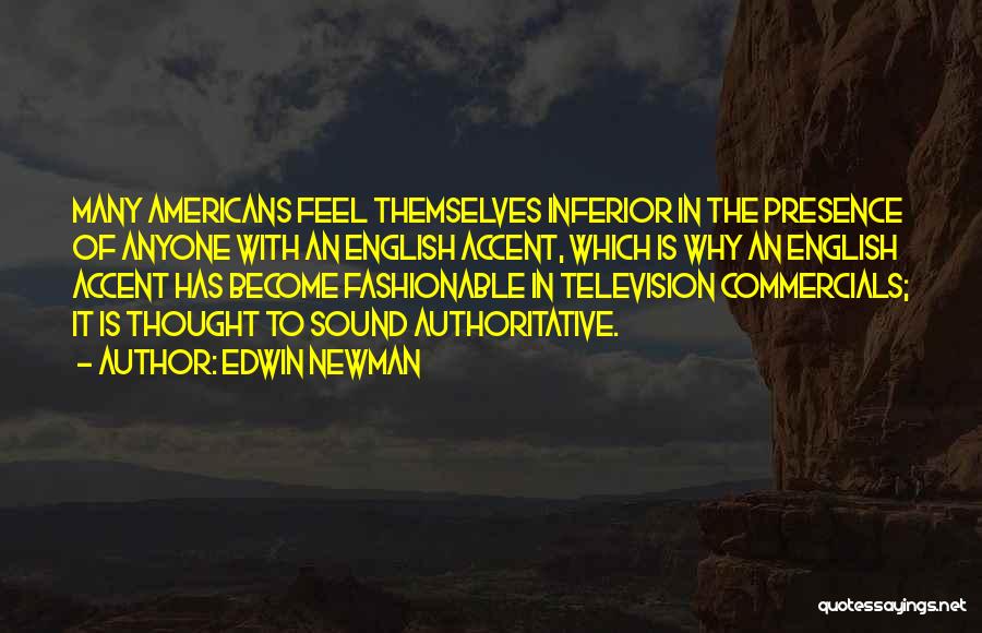 Television Commercials Quotes By Edwin Newman