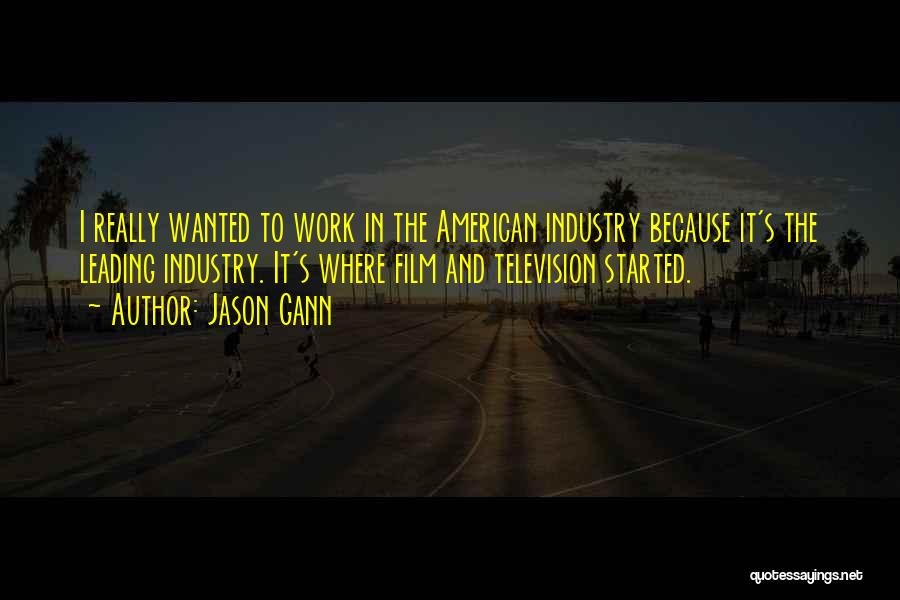 Television Industry Quotes By Jason Gann