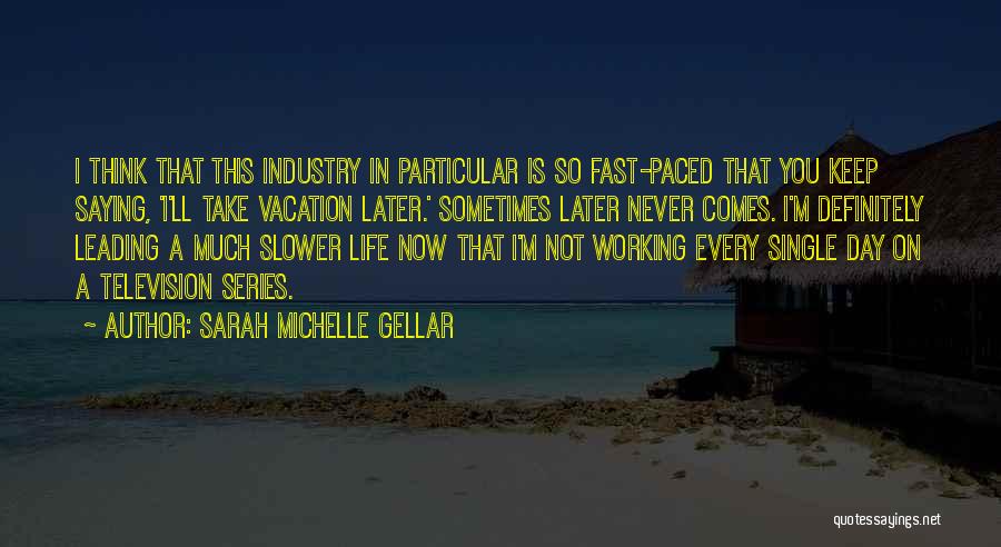 Television Industry Quotes By Sarah Michelle Gellar