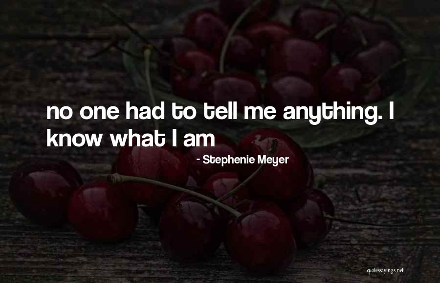 Tell Me Anything Quotes By Stephenie Meyer