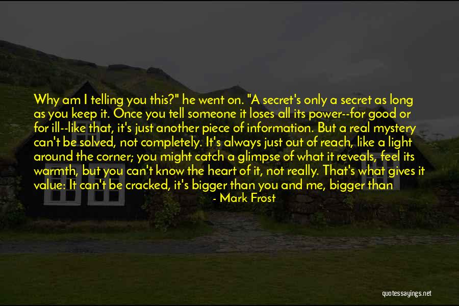 Tell Me It's Real Quotes By Mark Frost Tell Me It's Real Quotes By Mark Frost