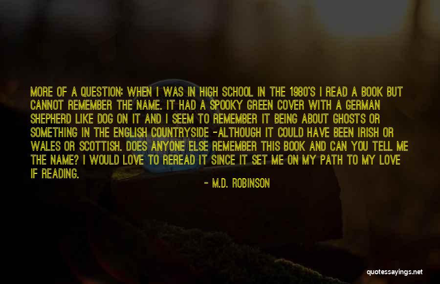 Tell Me More About You Quotes By M.D. Robinson Tell Me More About You Quotes By M.D. Robinson