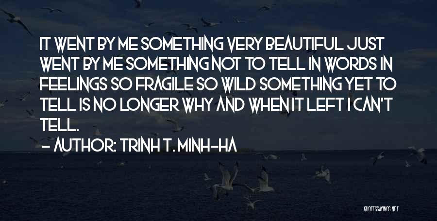 Tell Me Something Beautiful Quotes By Trinh T. Minh-ha