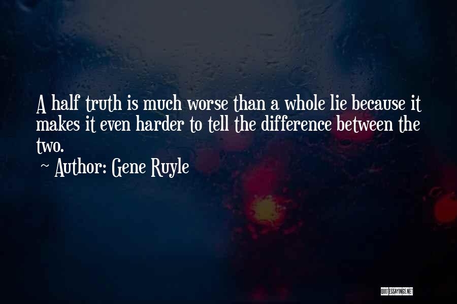 Tell The Whole Truth Quotes By Gene Ruyle