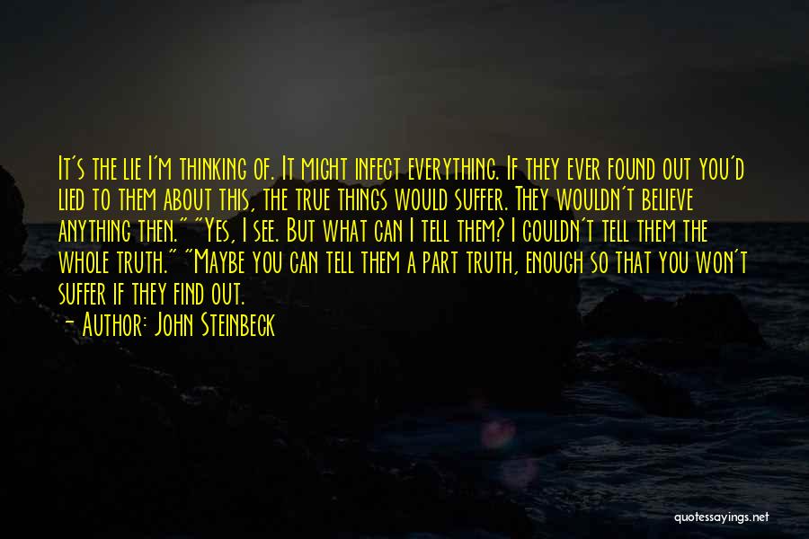 Tell The Whole Truth Quotes By John Steinbeck
