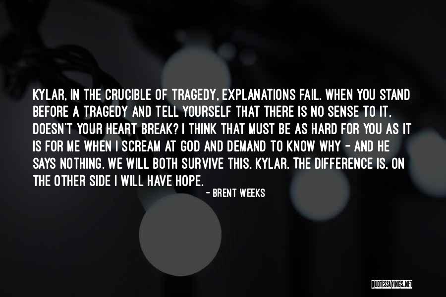 Tell Your Heart Quotes By Brent Weeks Tell Your Heart Quotes By Brent Weeks