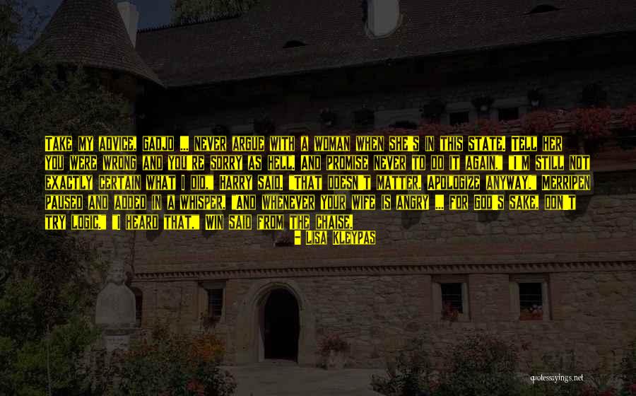 Tell Your Wife Quotes By Lisa Kleypas Tell Your Wife Quotes By Lisa Kleypas