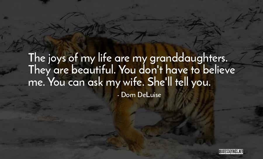 Tell Your Wife She Is Beautiful Quotes By Dom DeLuise