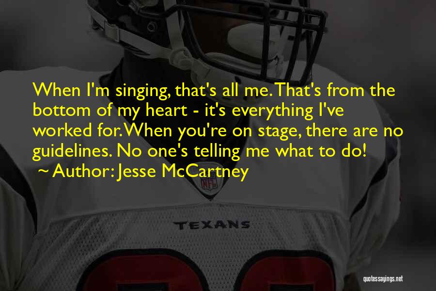 Telling Somebody They Can't Do Something Quotes By Jesse McCartney
