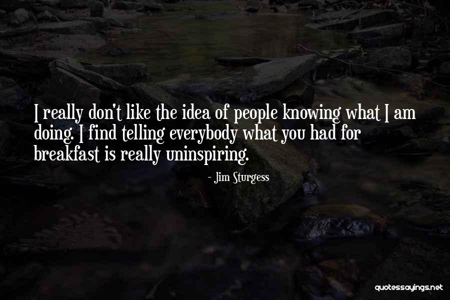 Telling Someone How Much You Like Them Quotes By Jim Sturgess Telling Someone How Much You Like Them Quotes By Jim Sturgess